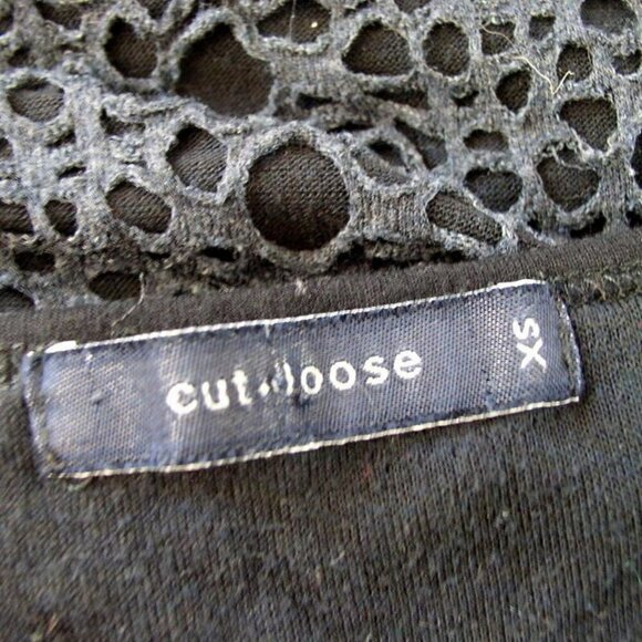 Cut Loose Womens Tunic Top Lagenlook Gray Crochet - Picture 9 of 9